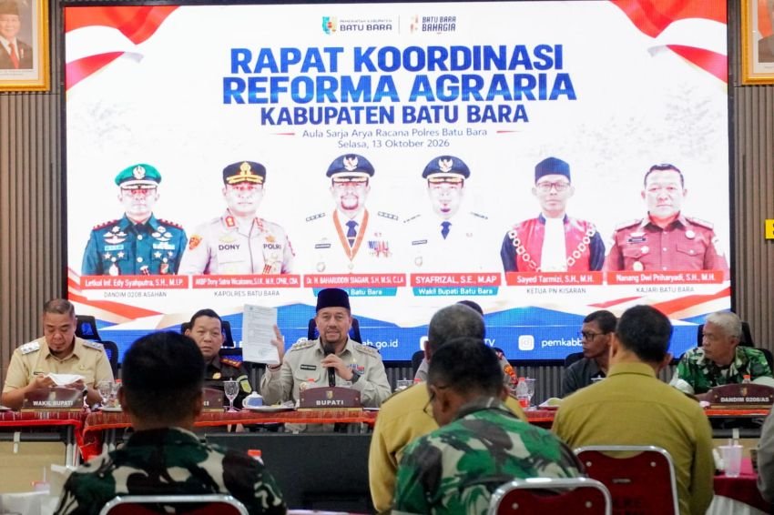 Bupati Batu Bara Bahas Konflik Agraria, 10 Objek Tanah Jadi Sasaran Reforma Agraria