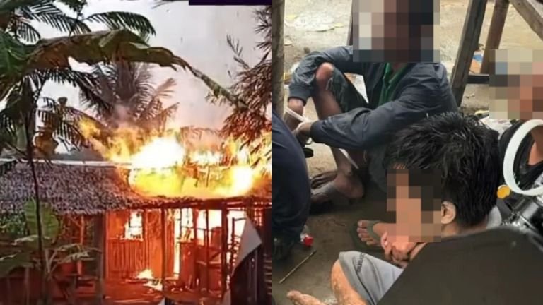 Polda Sumut Gerebek Sarang Narkoba di Deli Serdang, 12 Orang Positif Sabu dan Barak Dibakar