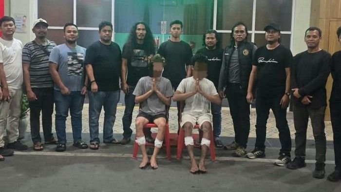 Polda Sumut tangkap dua terduga pelaku pembunuhan pengemudi taksi online lintas kabupaten