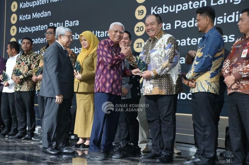 Cetak Rekor 5 Kali Beruntun, Pemkab Asahan Boyong Predikat Tertinggi KI Award Sumut 2026