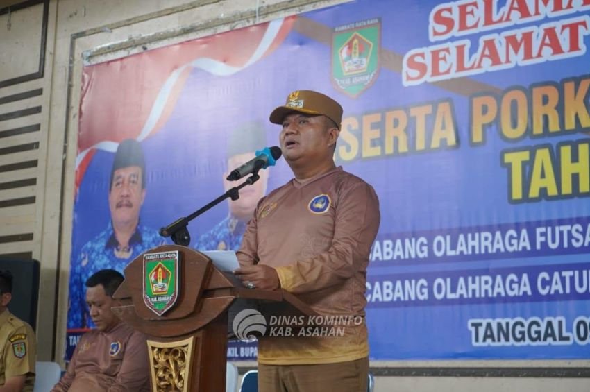 Wabup Rianto Buka PORKAB KORPRI Asahan 2026, Empat Cabang Olahraga Dipertandingkan