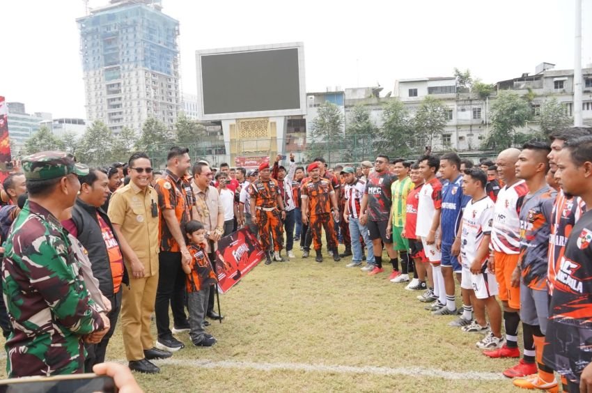 27 Tim Ramaikan Football Cup Pemuda Pancasila Medan, Rico Waas Ajak Kader Junjung Sportivitas dan Kekeluargaan