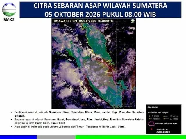 Asap Karhutla Terdeteksi di Selatan Sumut, Berpotensi Meluas?