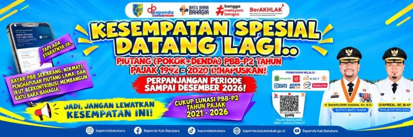 Program Penghapusan Piutang PBB-P2 Kedaluwarsa Diperpanjang, Pemkab Batu Bara Ajak Masyarakat Patuh Pajak