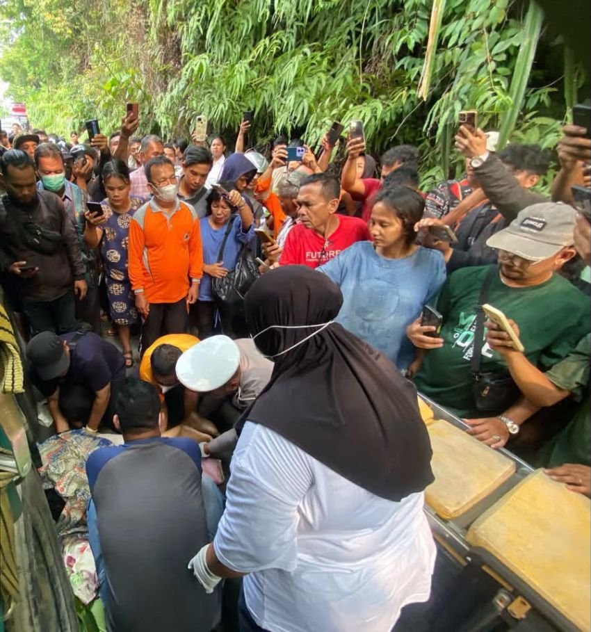 Petaka Nyalip di Tikungan Tapteng! Motor Oleng, PNS Asal Sibolga Tewas Tergilas Tronton
