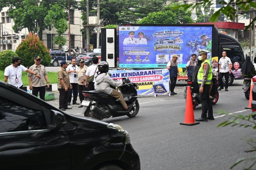 Bapenda dan Ditlantas Polda Sumut Gelar Operasi Sadar Pajak di Medan, Utamakan Tindakan Persuasif
