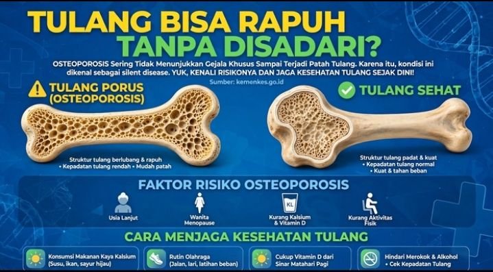 Tulang Bisa Keropos Tanpa Disadari? Kenali Bahaya Osteoporosis Sebelum Terlambat
