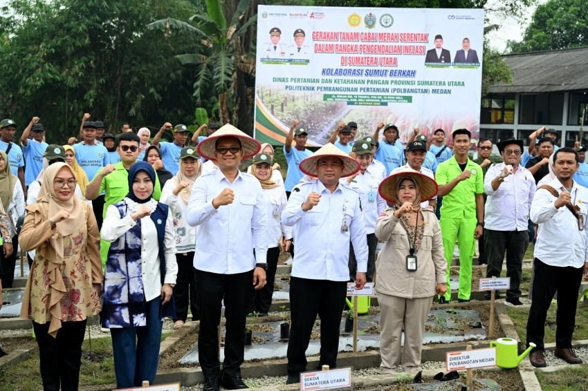 Siasat Tekan Inflasi Cabai, Pemprov Sumut Sulap Kampus Jadi Pelopor Lahan Pangan Mandiri