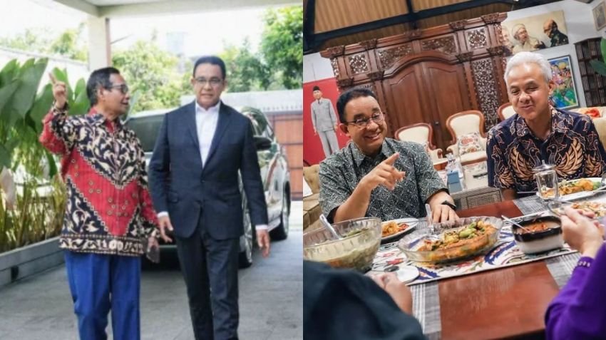 Anies Baswedan Temui Ganjar Pranowo dan Mahfud MD, Bahas Apa?