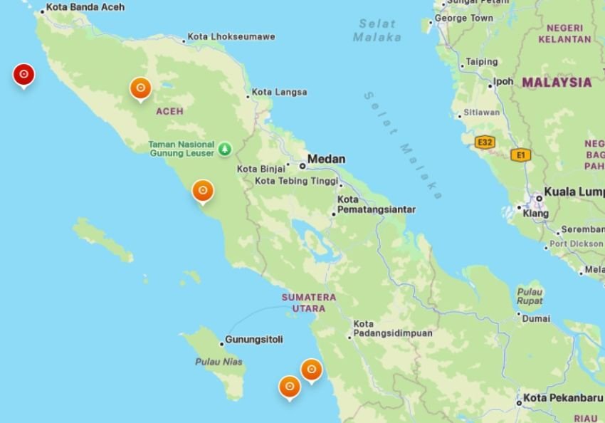 Tiga Wilayah Sumut Diguncang Gempa dalam Sehari, Terkuat 4,1 Magnitudo