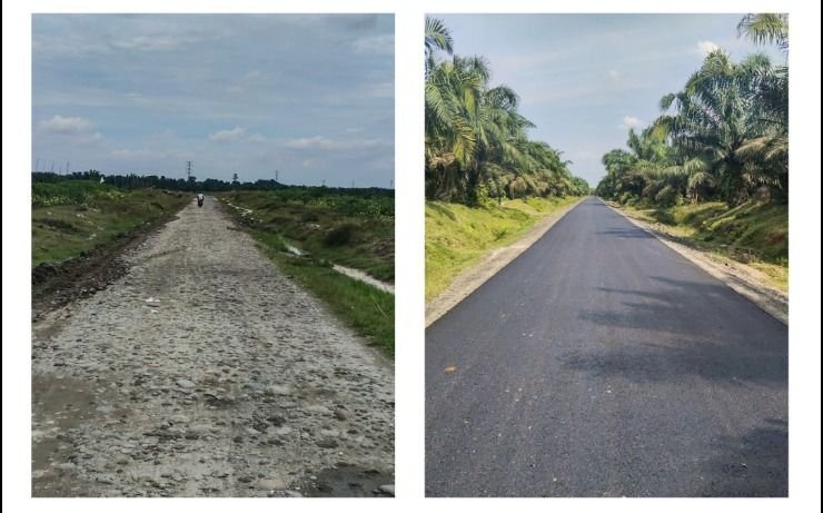 Waktu Tempuh Terpangkas dari 40 Menit Jadi 10 Menit, Jalan Alternatif Pagar Merbau Kini Mulus