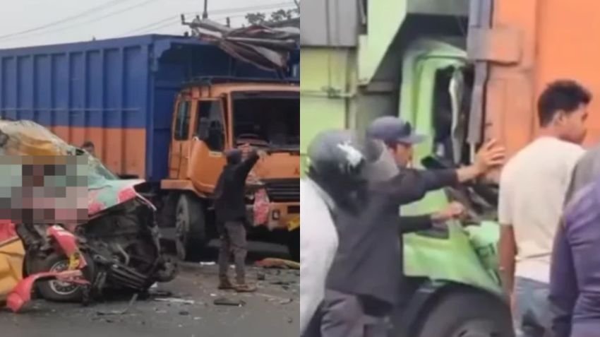 Kecelakaan Beruntun di Sergai, Sopir Angkot Tewas dan 9 Orang Luka-Luka