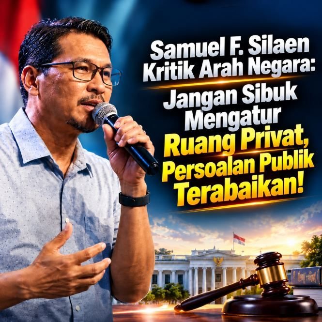 Samuel F. Silaen Kritik Arah Negara: Jangan Sibuk Mengatur Ruang Privat, Persoalan Publik Terabaikan