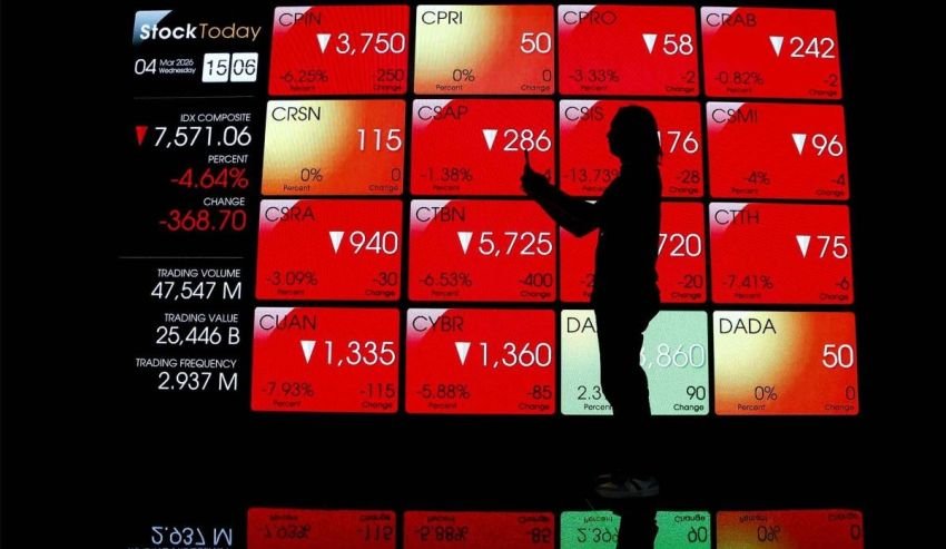 IHSG Ditutup Melemah 1,88 Persen ke Level 6.031, 518 Saham Mengalami Penurunan