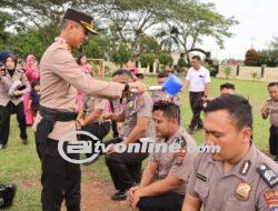 Kapolres Sergai Pimpin Apel Upacara Kenaikan Pangkat kepada 38 Personil