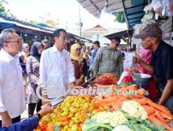 Pengecekan Harga di Pasar Rogojampi , Presiden Jokowi Terjun Langsung