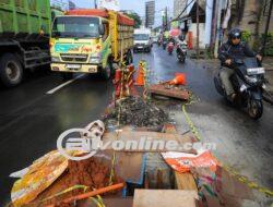 Proyek Pengerjaan Jaringan Utilitas Membahayakan Pengguna Jalan di Bekasi