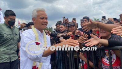 Ganjar Pranowo dan Slank Mengguncang Istana Maimun Saat Kampanye di Medan