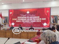 KPU Rapat Finalisasi Lokasi dan Layout Debat Ketiga Pilpres 2024