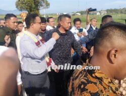 Anies Tiba di Tapteng Disambut Mantan Gubernur Sumut