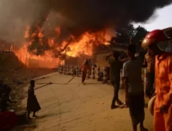 Kebakaran Menghantam Kamp Pengungsi Rohingya di Bangladesh