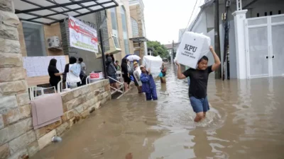 KPU Jakut Gelar Pencoblosan Lanjutan di 17 TPS Terdampak Banjir pada 18 Februari