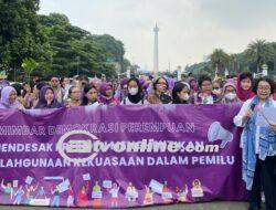 Mimbar Demokrasi Perempuan di Monas Menuntut Jokowi Netral di Pilpres 2024