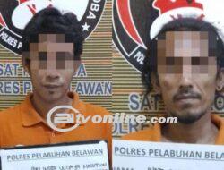 Polres Pelabuhan Belawan Berhasil Tangkap 2 Pengedar Narkoba Terjaring di Kota Bangun