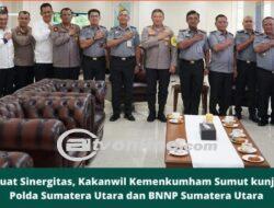 Kakanwil Kemenkumham Sumut Perkuat Sinergitas Dengan Kunjungan ke Polda dan BNNP Sumut