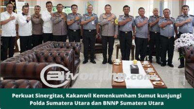 Kakanwil Kemenkumham Sumut Perkuat Sinergitas Dengan Kunjungan ke Polda dan BNNP Sumut