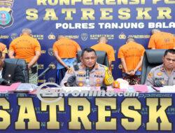 Operasi Polisi Berhasil Meringkus Komplotan Pencuri Sepeda Motor di Tanjungbalai, 7 Tersangka Ditangkap dan 16 Sepeda Motor Disita