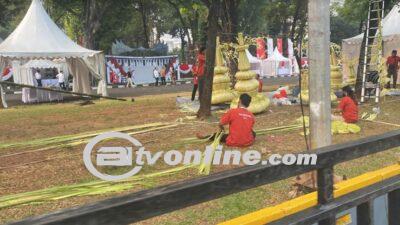 Intip Istana Merdeka Berhias Jelang Upacara HUT Ke-79 RI