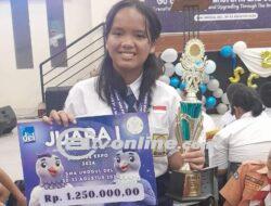 Siswi SMP Neg 2 Doloksanggul Juara I Lomba Artikel Ilmiah DEL