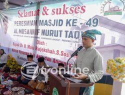 Musa Rajeksha Resmikan Masjid ke-49 dari Program Haji Anif di Jaring Halus