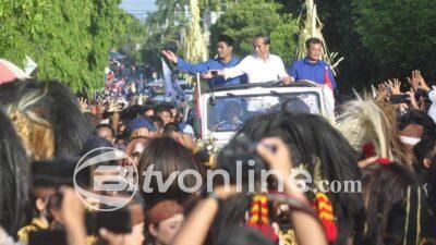 Jokowi Sambangi Karanganyar Bersama Cagub-Cawagub Luthfi-Yasin, Disambut Antusias Warga