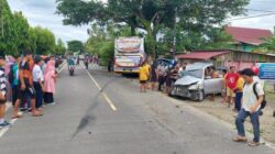 Kecelakaan Bus Cahaya Solo Tabrak Toyota Avanza di Majene, 11 Korban Luka-luka