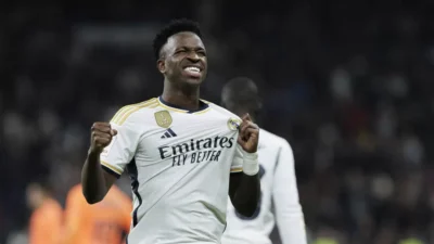 Vinicius Junior Ucapkan Terima Kasih ke Real Madrid Usai Raih Penghargaan Pemain Pria Terbaik FIFA 2024